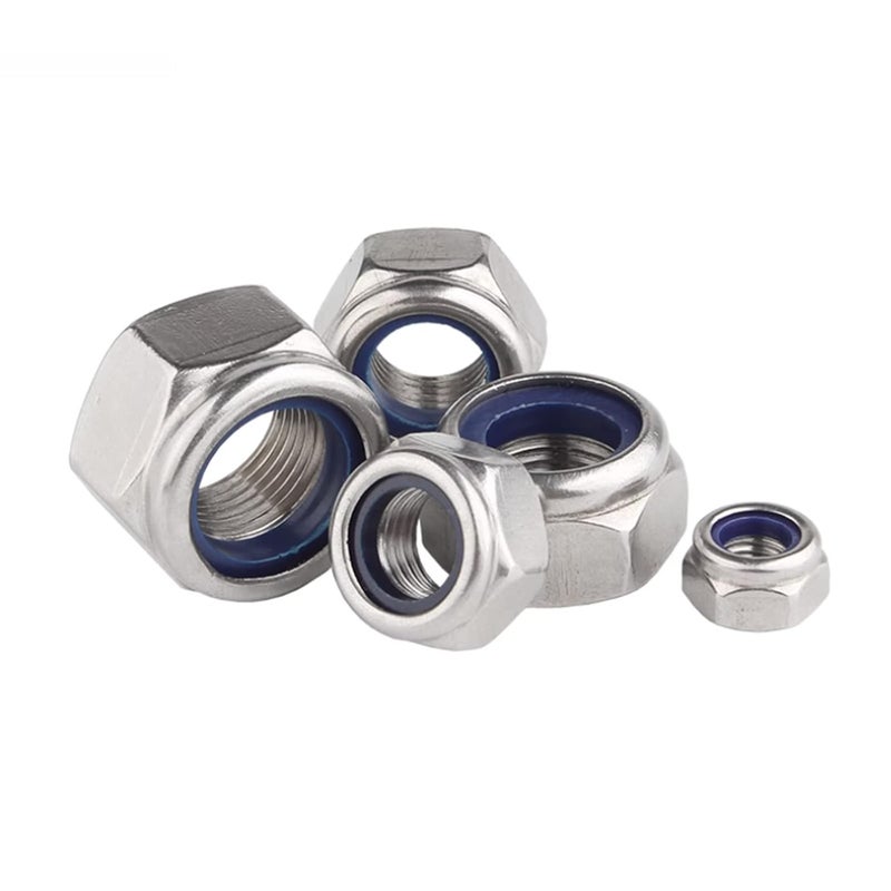 sotoolstop Store M12 Nylon Insert Lock Nuts, M12-1.75 Nylon Locknuts 304 Stainless Steel 18-8 Lock Nuts, Pack of 10 - Image 4